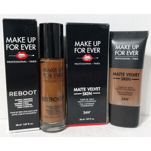Make Up For Ever Matte Velvet Skin & Reboot Foundation R540 Dark Brown *NEW*